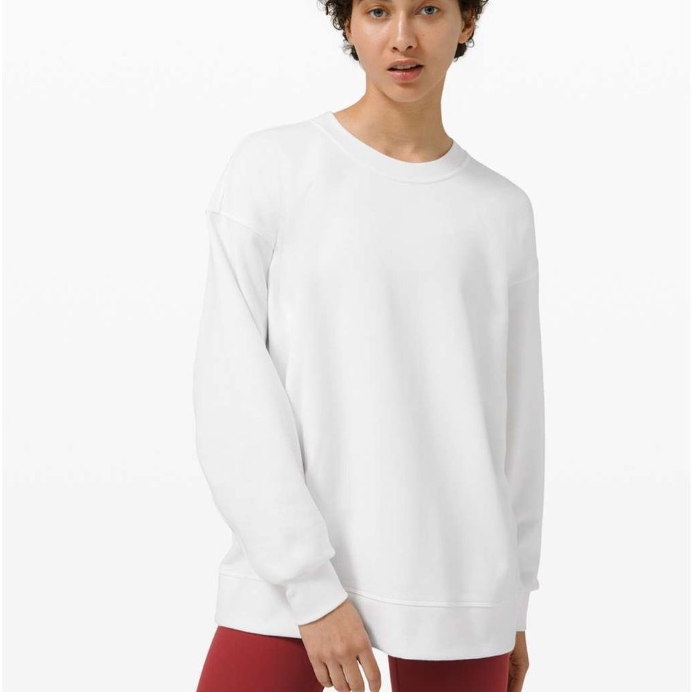 Lululemon NWT Perfectly Oversized Crew Size 10 white